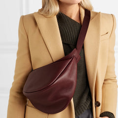 Burgundy Leather Sling bag