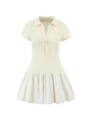 Thora Balloon Skirt Knit Mini Dress