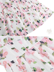 Nina Bow Strap Floral Midi Dress