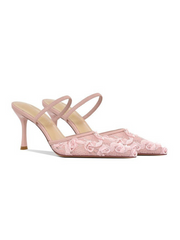 Tyla Embroidered Lace Stiletto