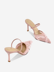 Tyla Embroidered Lace Stiletto