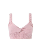 Stella Knit Crop Top in Pink