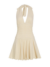 Reya Halter Backless Mini Dress