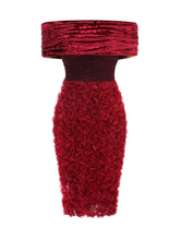 Freja Off-Shoulder Rose Midi Dress