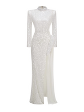 Skylar Sequin Long Sleeve Maxi Dress