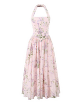 Liv Floral Halter Midi Dress