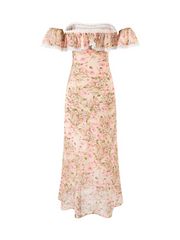 Grecia Off Shoulder Floral Midi Dress