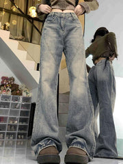 Vintage Wash Blue High Rise Boyfriend Jeans