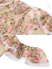 Grecia Off Shoulder Floral Midi Dress