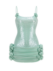 Leila Corset Sequin Mini Dress