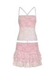 Helen Rose Lace Skirt Set