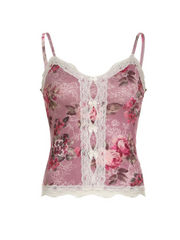 Jizelle Lace Trim Floral Top