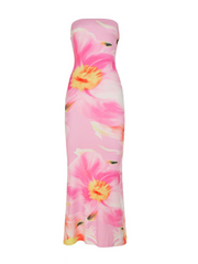 Susie Floral Strapless Maxi Dress