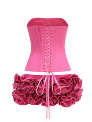 Inna Bloom Corset Mini Dress in Pink