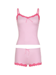 Grace Lace Trim Pajama Set