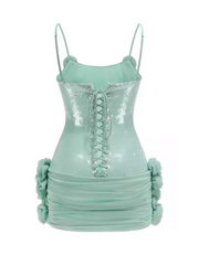 Leila Corset Sequin Mini Dress