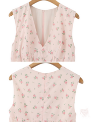 Stella Floral Corset-Style Mini Dress