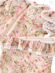 Grecia Off Shoulder Floral Ruffle Dress