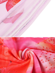 Sierra Pink Floral Mesh Halter Top