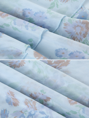 Liana Floral Asymmetric Mesh Skirt