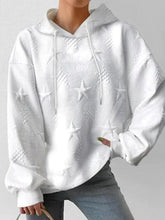 Solid Star Jacquard Oversized Hoodie