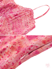 Valerie Pink Sunset Midi Dress