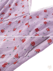 Rachel Rose Print Sleeveless Midi Dress