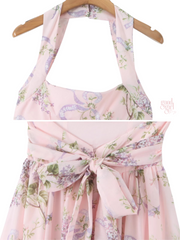 Liv Floral Halter Midi Dress