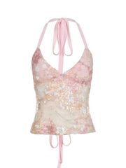 Mesa Sequin Backless Top