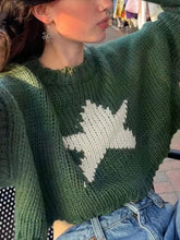 Vintage Star Jacquard Cropped Sweater