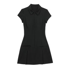 Black Polo Short Dress