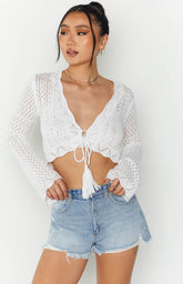 A Sasha Vintage Blue High Relaxed Shorts