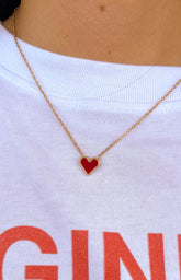 Aria Gold Heart Necklace