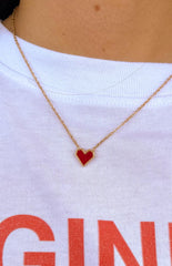 Aria Gold Heart Necklace
