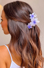 Aria Pink And Purple Flower Clip 2 Pack