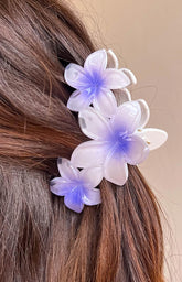Aria Pink And Purple Flower Clip 2 Pack