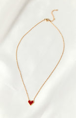 Aria Gold Heart Necklace