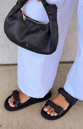 Taishi Black Sandals