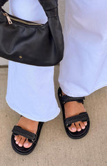 Taishi Black Sandals