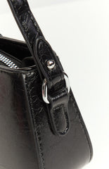 Bowie Black PU Cross Body Bag