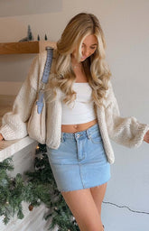 Bad Habits Cream Knit Cardigan