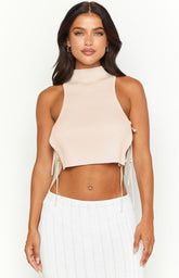 Melanie Light Pink Crop Top