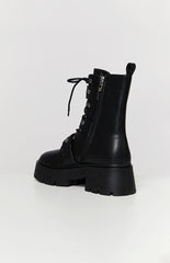 Xyola Black Buckle Up Boots
