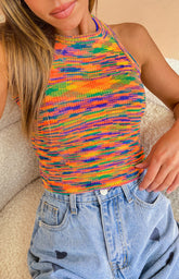 Chicago Tank Neon Rainbow