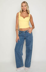 Clara Mid Wash Denim Low Rise Jeans