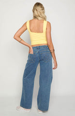 Clara Mid Wash Denim Low Rise Jeans