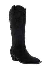 Tulie Black Cowboy Boots