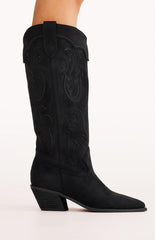 Tulie Black Cowboy Boots