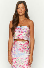 Genevieve Floral Print Top