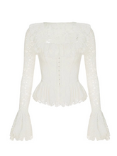 Tamia Ruffled Long Sleeve Corset Top
